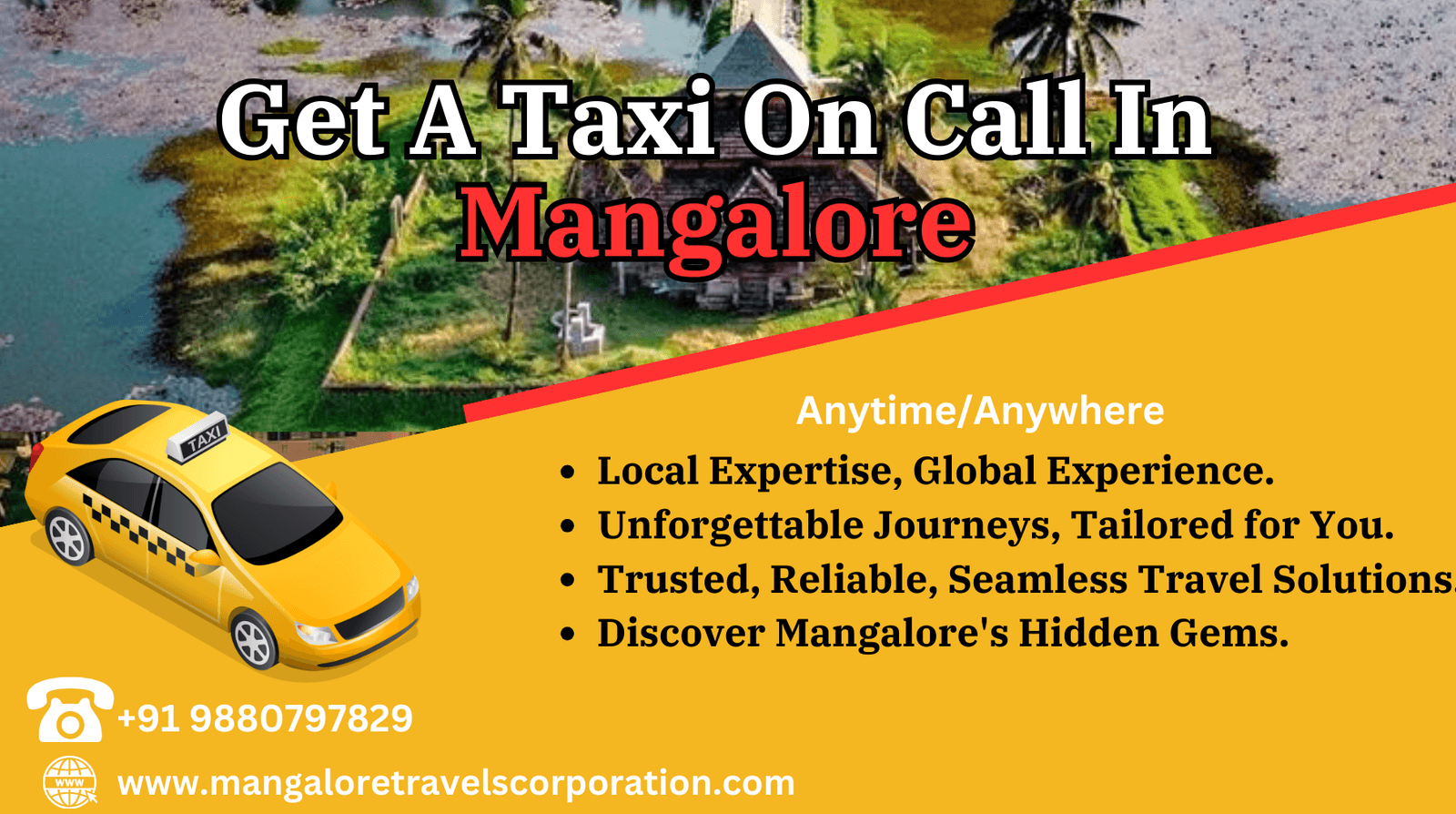 Mangalore Airport to City Cabs | Taxi Rental Service