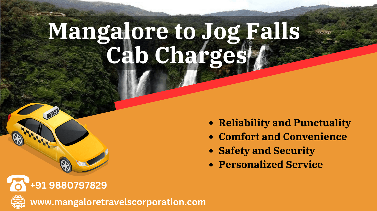 Mangalore to Jog Falls Cab Charges