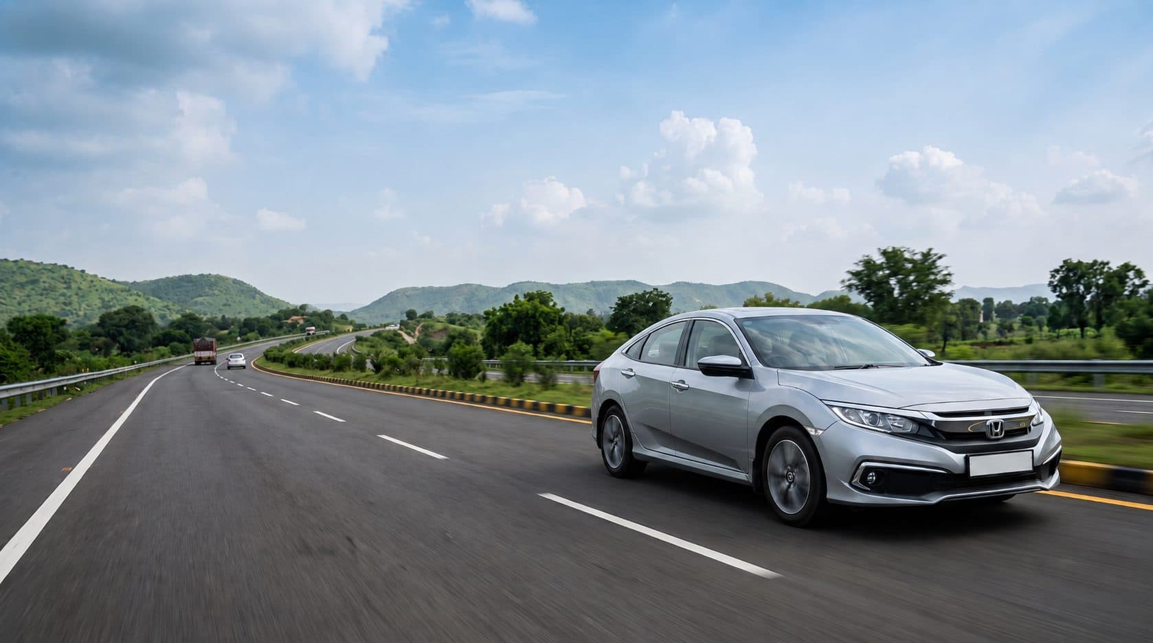 Outstation cab on the highway to Mangalore